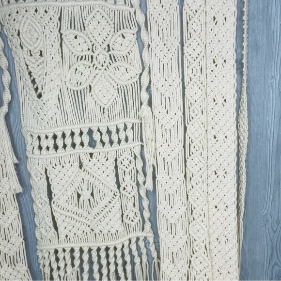 Large wall art hanging macramé woven tapestry decoration right 3ft x 66 inches - Picture 3 of 7